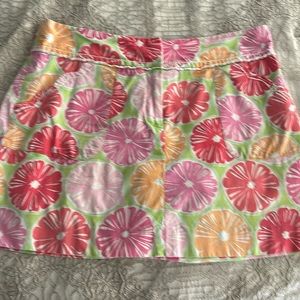 Lilly Pulitzer Floral Skirt Size 4